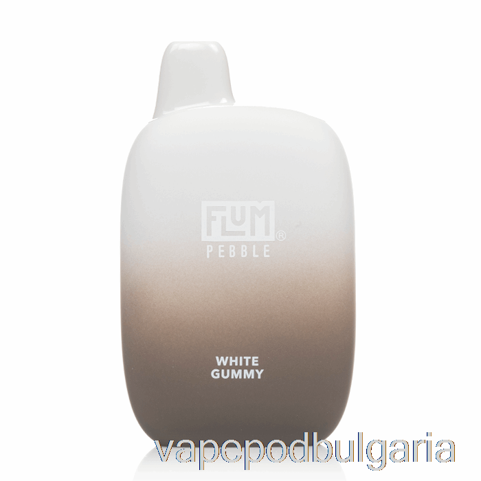Vape 10000 Дръпки Flum Pebble 6000 Disposable White Gummy